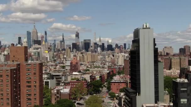 Aerial Lower East Side New York City — стокове відео