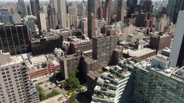 Flygplan Från Midtown Nyc — Stockvideo