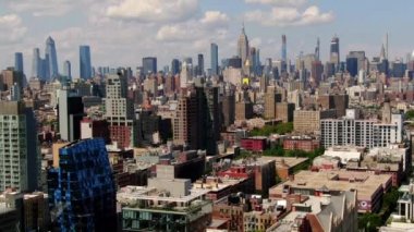 Aerial of the Lower East Side, New York City