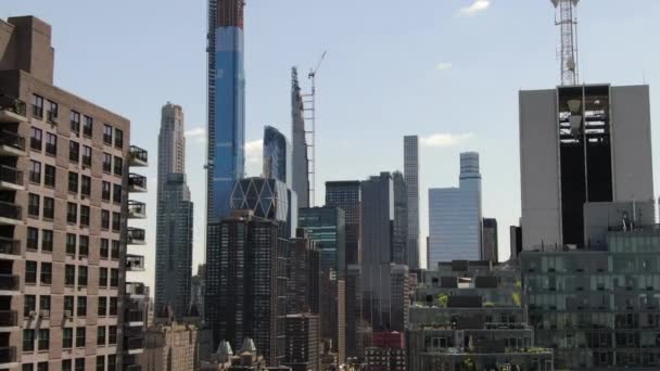 Luchtfoto Van Midtown Nyc — Stockvideo