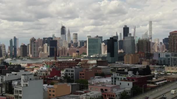 Aerial Long Island City New York — Stock Video