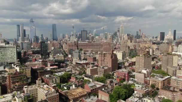 Aerial Lower East Side New York City — Stock Video