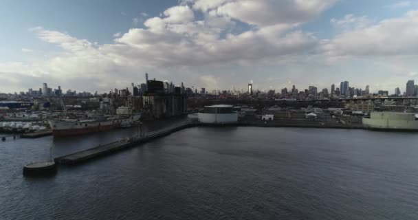 Aerial Williamsburg Neighborhood Brooklyn New York Though Its Become More Стоковий Відеоролик