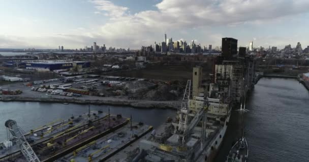 Εναέρια Του Γουίλιαμσμπεργκ Μια Γειτονιά Στο Μπρούκλιν Της Νέας Υόρκης — Αρχείο Βίντεο