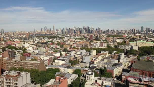 Bushwick Vibrante Bairro Brooklyn Possui Diversos Marcos Desde Parque Maria — Vídeo de Stock