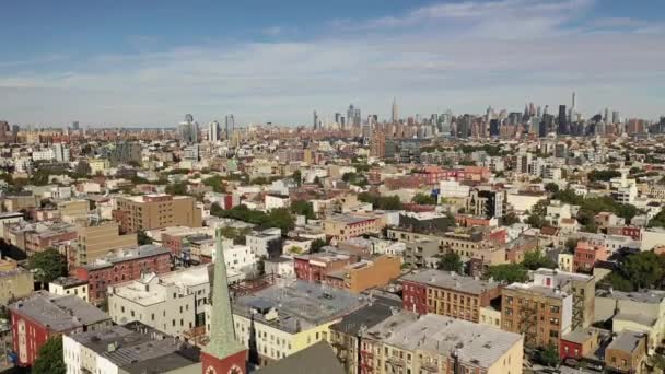Bushwick Quartier Animé Brooklyn Possède Divers Monuments Allant Parc Maria — Video