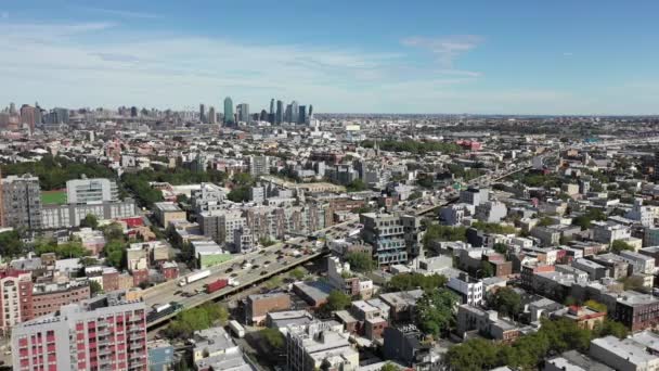 Bushwick Cartier Brooklyn Vibrant Mândrește Diverse Repere Din Parcul Maria — Videoclip de stoc