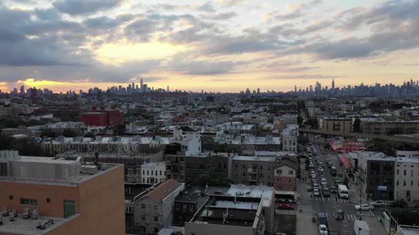 Bushwick Levande Stadsdel Brooklyn New York Kännetecknas Sina Olika Landmärken — Stockvideo