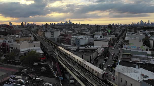 Bushwick Vibrant Brooklyn Neighborhood Boasts Diverse Landmarks Maria Hernandez Park — Stock Video