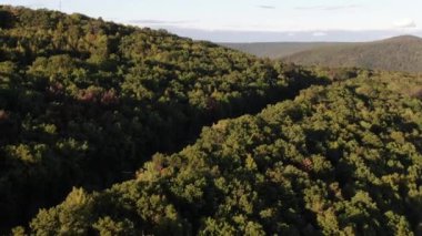 NYC Metro Drone Aerial ile çekim yapıyor. Manhattan ve New Jersey Hudson Nehri üzerinde