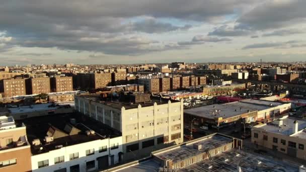 Luchtfoto Van Long Island City New York — Stockvideo