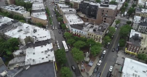 Flyover Aerial Ridgewood Queens — Stock Video