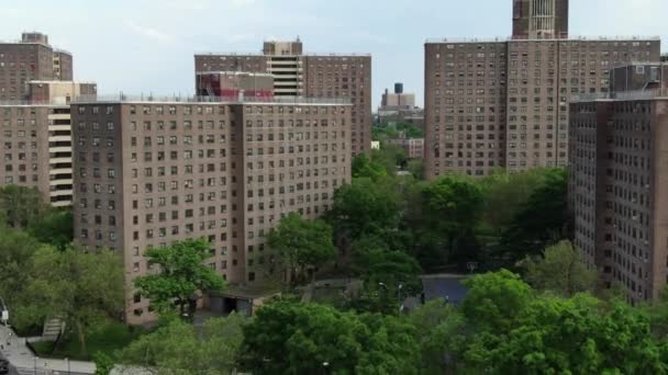 Metro Nueva York Filmado Con Drone Aerial Manhattan Nueva Jersey — Vídeo de stock