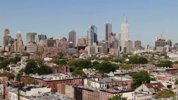 Flygfoto Från Brooklyn New York — Stockvideo