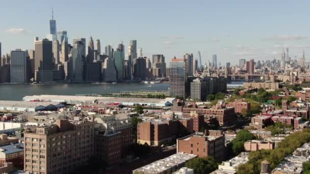 Εναέρια Του Μπρούκλιν Νέα Υόρκη — Αρχείο Βίντεο