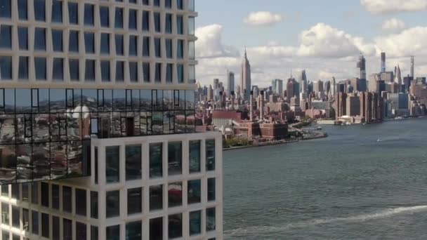 Luchtfoto Van Brooklyn New York — Stockvideo