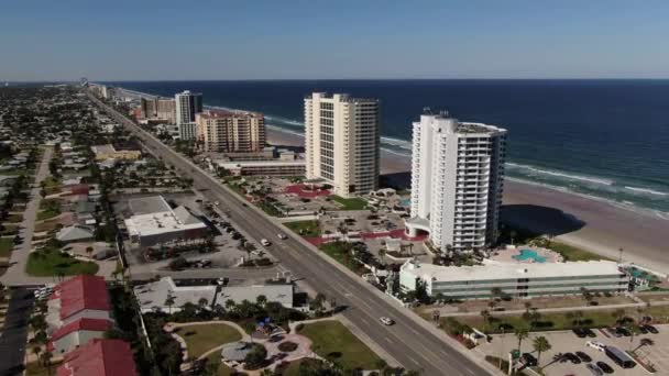 Antenn Från Daytona Beach Florida — Stockvideo