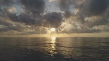 Cancun, Meksika 'da Güzel Sahil Günbatımı