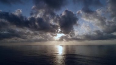 Güzel Sahil Günbatımı Havası, Cancun, Meksika