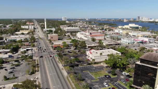 フロリダ州デイトナビーチの空中 — ストック動画