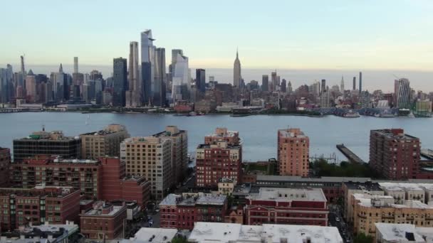 Hoboken Vista Aérea — Vídeo de stock