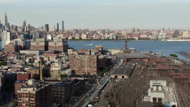 Hoboken Vista Aérea — Vídeos de Stock