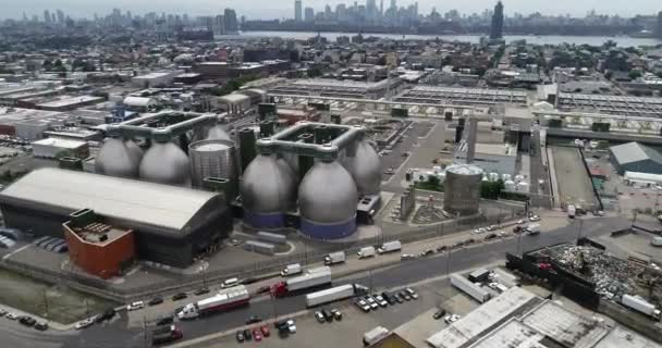 纽约长岛市的空中 — 图库视频影像