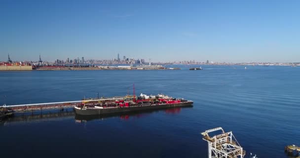 Воздушный Вид Стейтен Айленда — стоковое видео