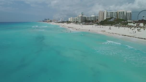 Aerial Cancun Mexico — 图库视频影像