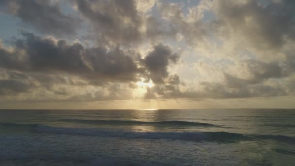 Вид Захід Сонця Канкуні Мексика — стокове відео