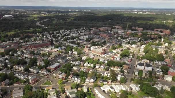 Luchtfoto Van New Brunswick New Jersey — Stockvideo