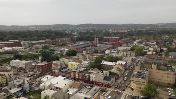 Luchtfoto Van Paterson New Jersey — Stockvideo