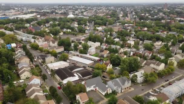 Luchtfoto Van Paterson New Jersey — Stockvideo