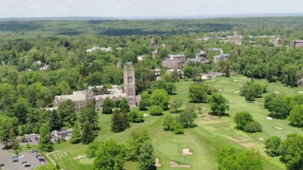 Flygfoto Från Princeton New Jersey — Stockvideo