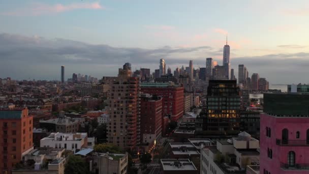纽约肉类装潢区的空中 — 图库视频影像