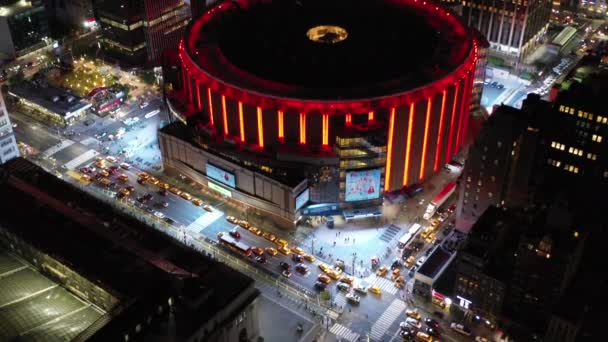 Antenne Des Madison Square Garden — Stockvideo