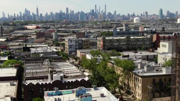 Aerial Bushwick Brooklyn — Stock Video