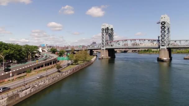 Aérea Ciudad Nueva York — Vídeo de stock