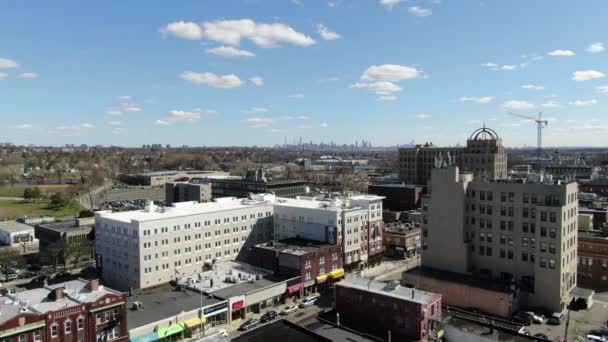 Aerial Hackensack New Jersey — Stock Video