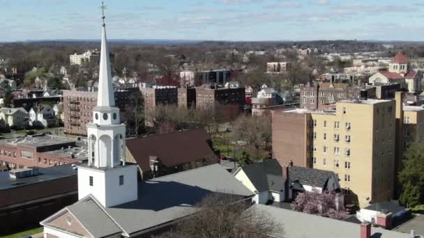 Luchtfoto Van Hackensack New Jersey — Stockvideo