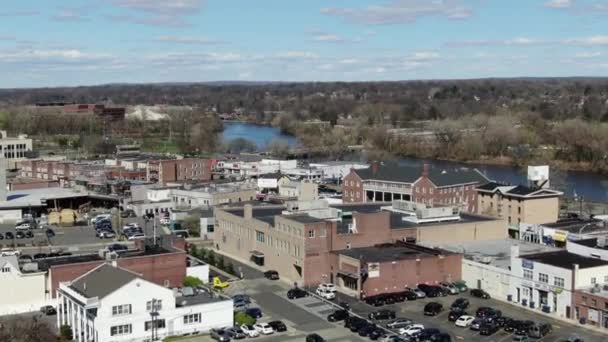 Aerial Dari Hackensack New Jersey — Stok Video