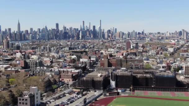 Flygfoto Över Bushwick Brooklyn — Stockvideo