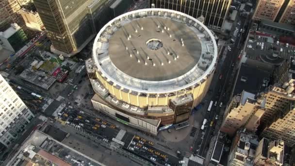 Antenne Des Madison Square Garden — Stockvideo