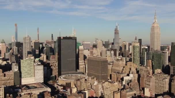 Luchtfoto Van Madison Square Garden — Stockvideo