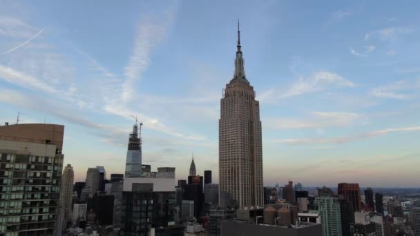 Empire State Building Légi Közlekedése — Stock videók