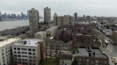 River Road NJ Hudson County, Bergen County 2019 'daki Port Imperial Aerial.