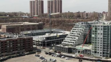 Nehir Yolu üzerindeki Port Imperial Aerial NJ Hudson County, Bergen County (2016)