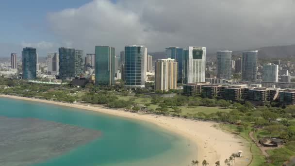 Flygfoto Över Stränder Hawaii — Stockvideo