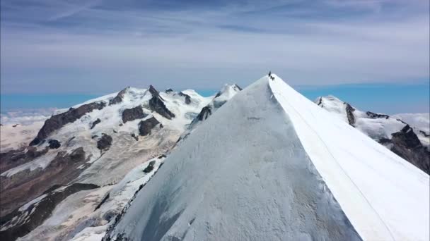 Aérea Montañas Suiza — Vídeo de stock