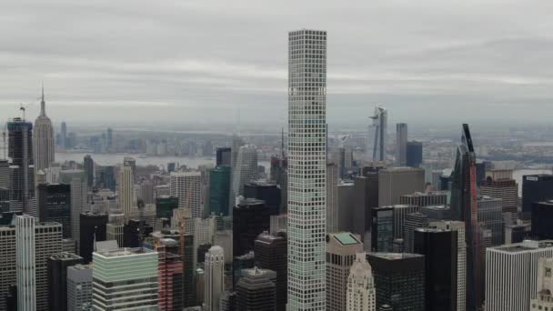 432 Park Avenue Nyc Aerial — Vídeo de Stock